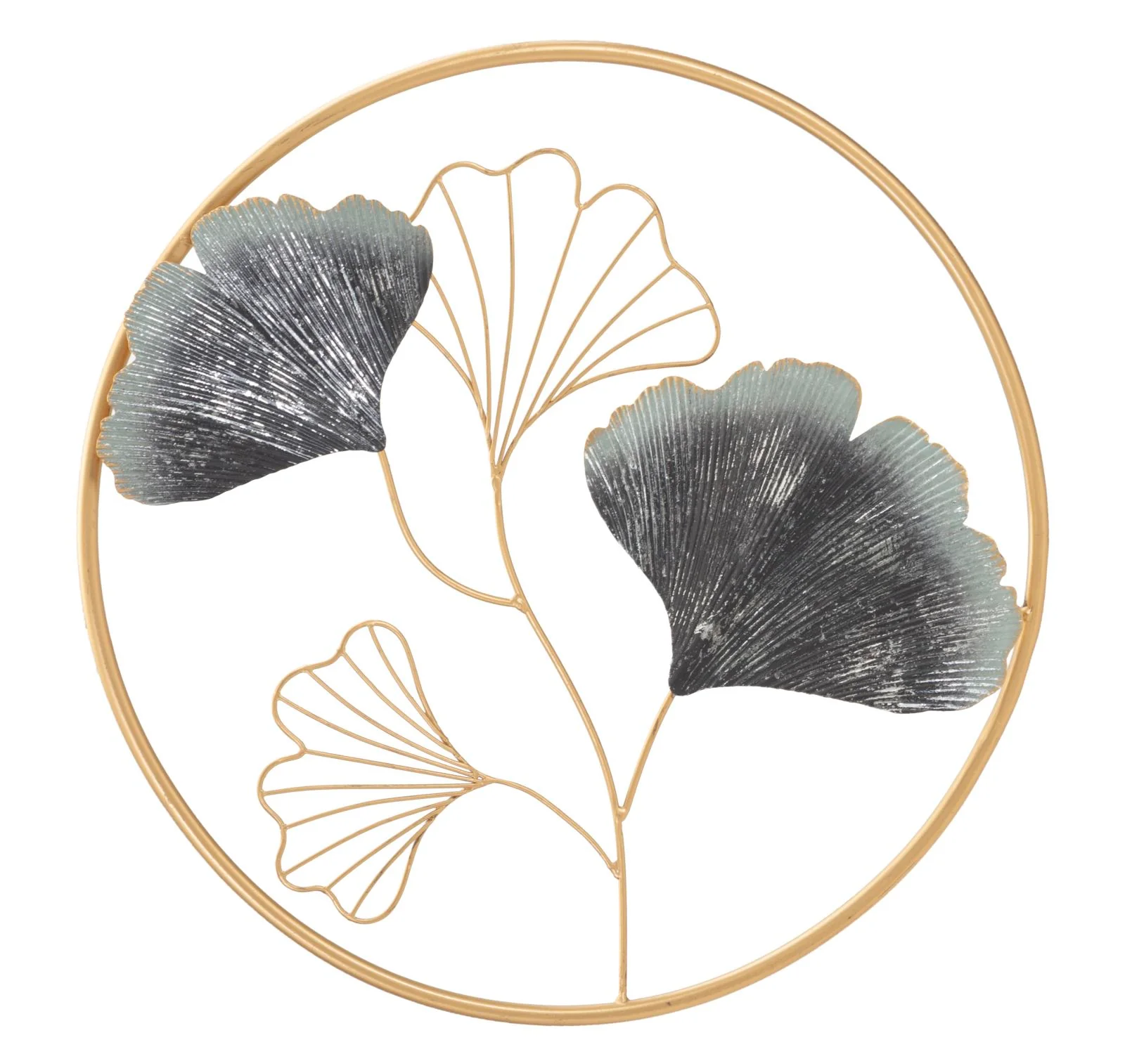 Pannello Decorativo in Ferro con Design Floreale Ø 45,5 cm