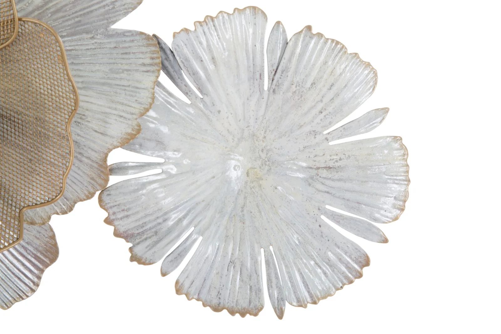 Pannello Decorativo in Ferro con Motivo Floreale cm 116,5x8x58 - Image 6