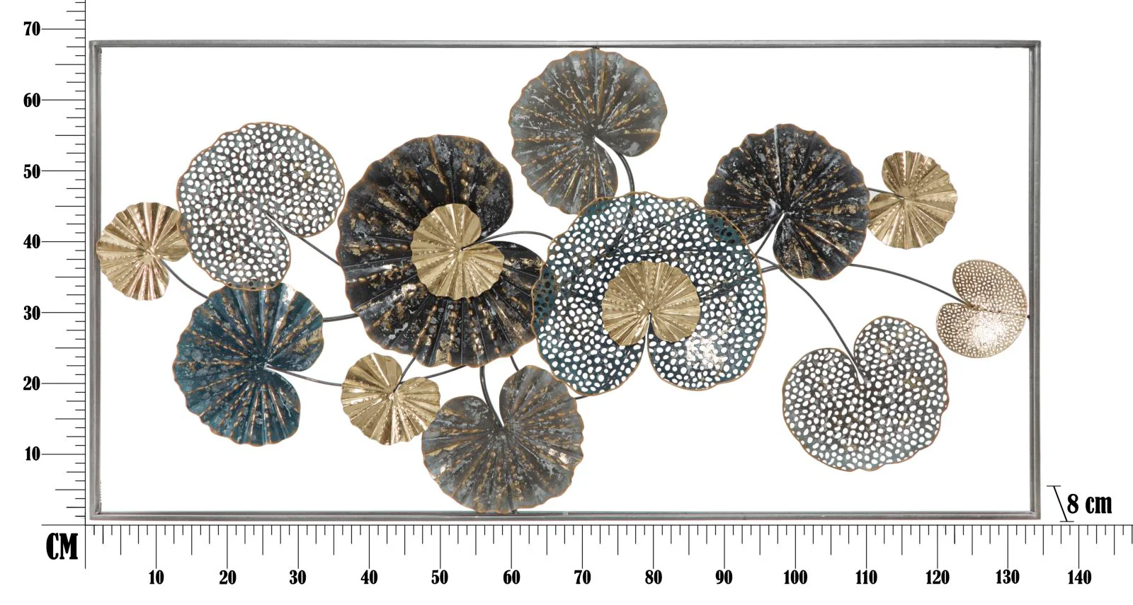 Pannello Decorativo in Ferro cm 134,5x8x68,5 - Image 6