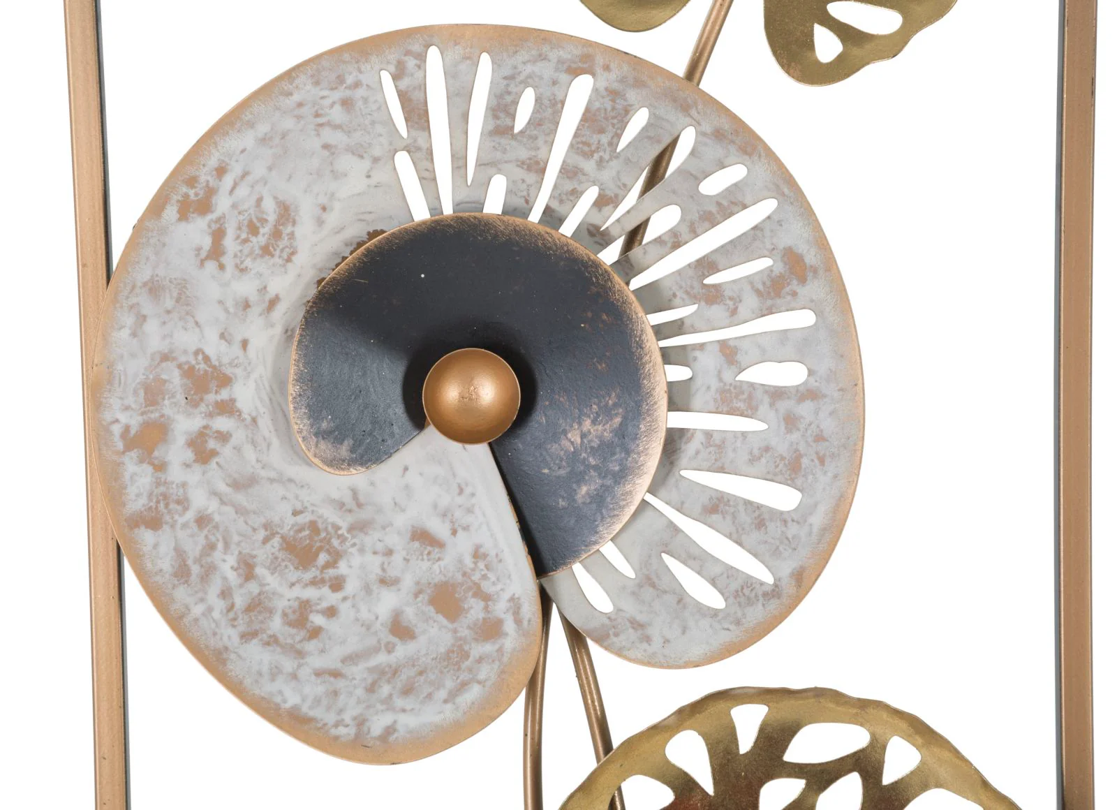 Pannello Decorativo 3D in Metallo con Design Naturale - 31,2 x 5,5 x 90 cm - Image 2
