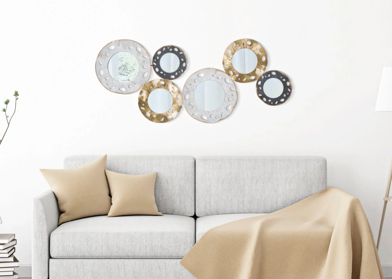 Pannello Decorativo in Metallo Gloty - cm 104x4x45,5 - Image 5