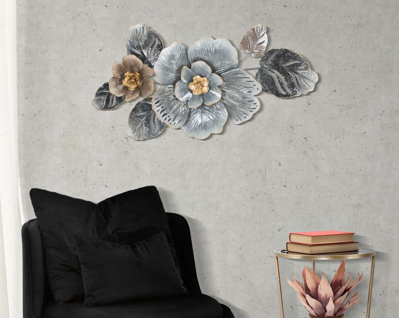 Pannello Decorativo in Ferro Greys 3D - 84x9,5x48 cm - Image 5