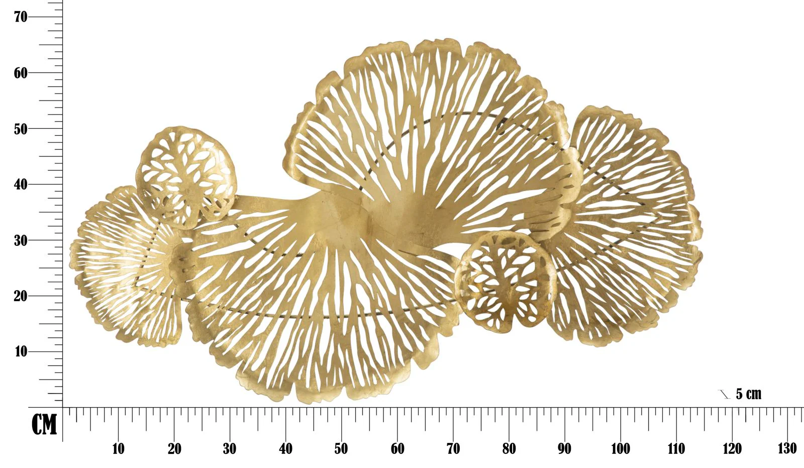 Pannello Decorativo in Ferro Iris Verticale cm 115x5x64 - Image 8