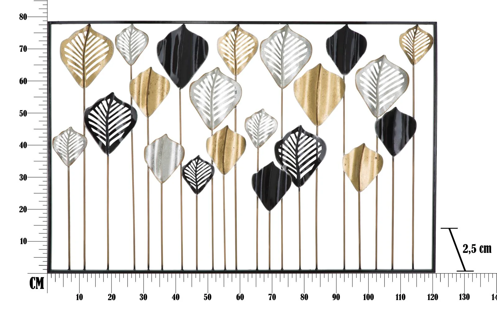 Pannello Decorativo in Metallo Lex - cm 120x2,5x78,5 - Image 8