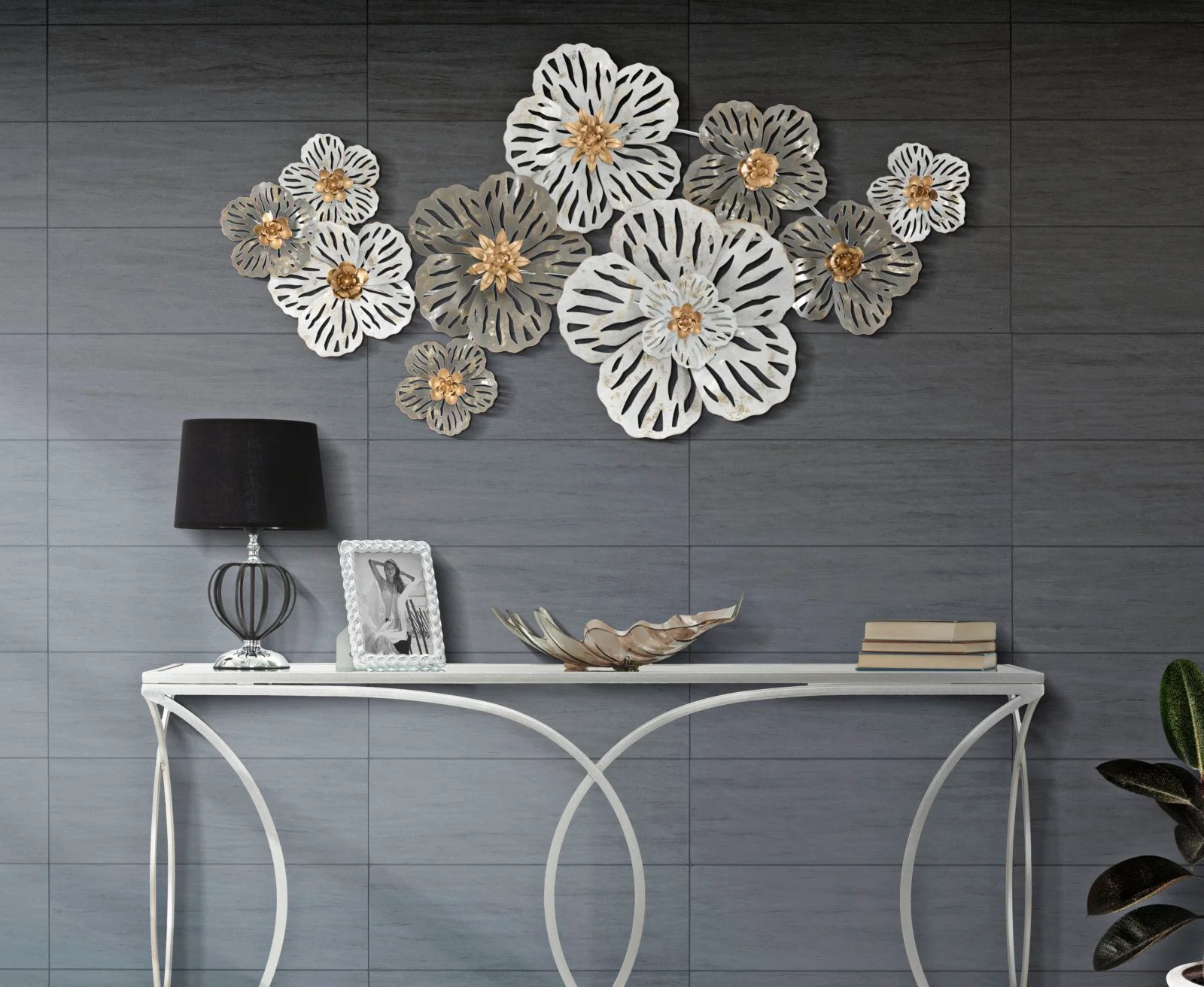 Pannello Decorativo in Metallo Lory 140x10x74,5 - Image 5