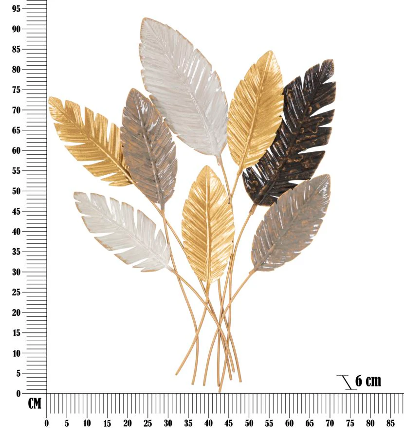 Pannello Decorativo in Ferro Palmy - 73x6x93 cm - Image 6
