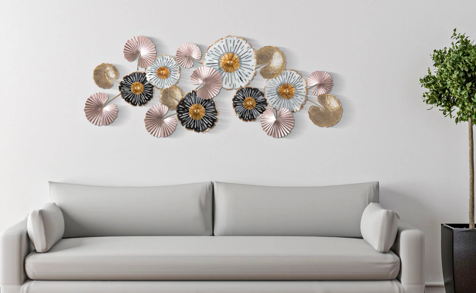 Pannello Decorativo in Ferro Pinky - cm 133,5x6,5x54,5 - Image 5