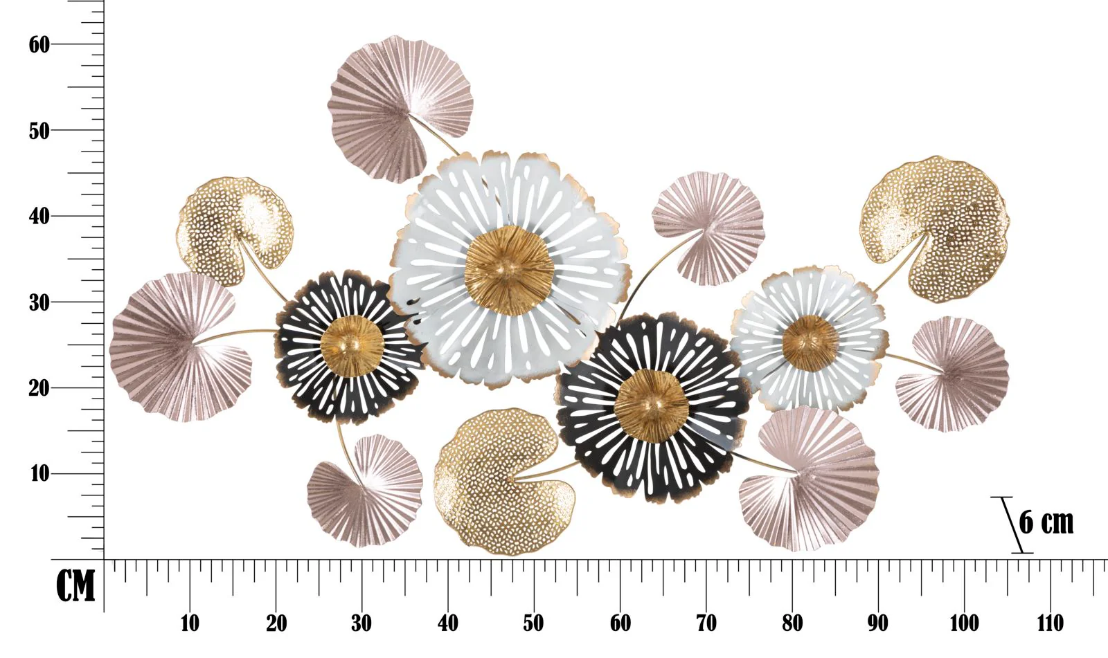 Pannello Decorativo in Metallo Pinky -b- cm 106x6x60,5 - Image 6