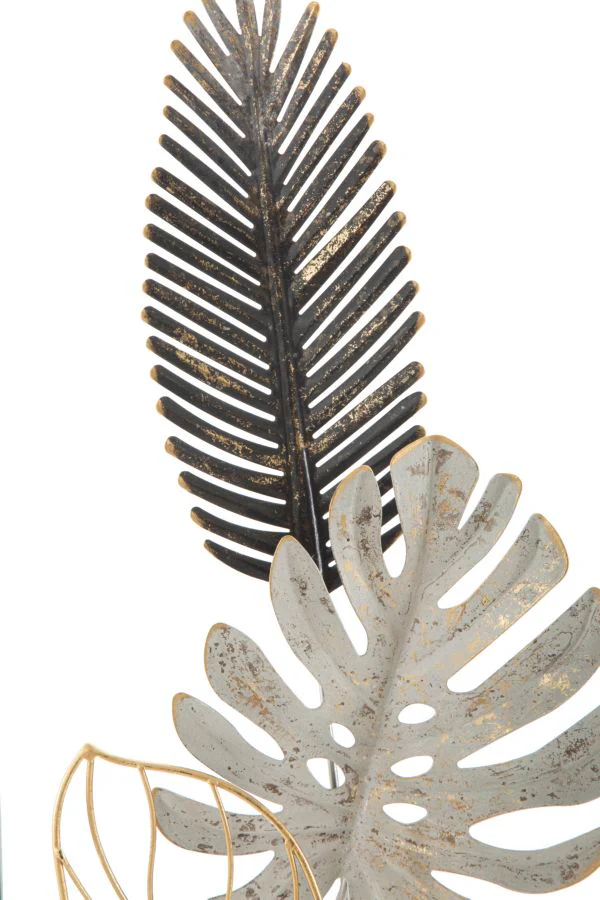 Pannello Decorativo in Metallo Plam -a- 28,5x3x74 cm - Image 2