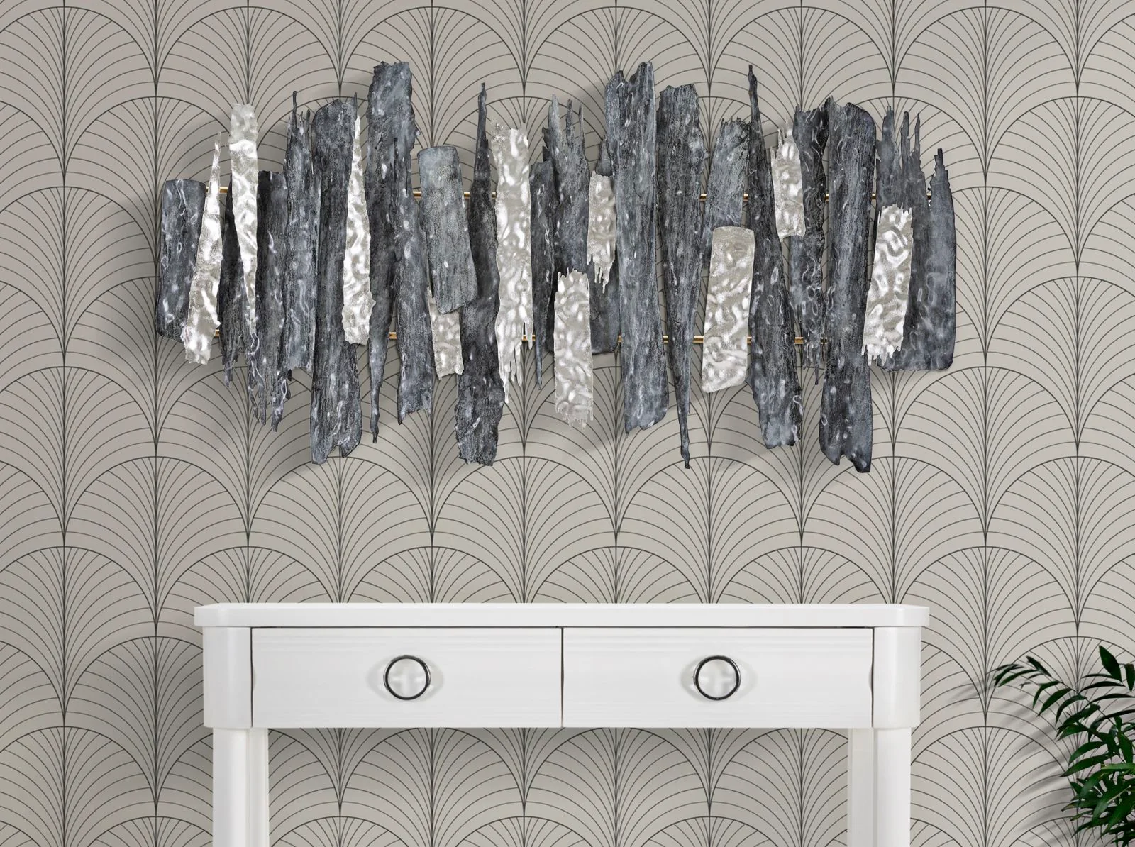 Pannello Decorativo in Ferro Sculpt 3D cm 122,6x6,4x62,9 - Image 5