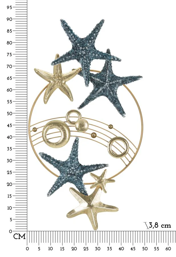 Pannello Decorativo in Ferro a Tema Mare cm 90,8x3,8x50,2 - Image 6