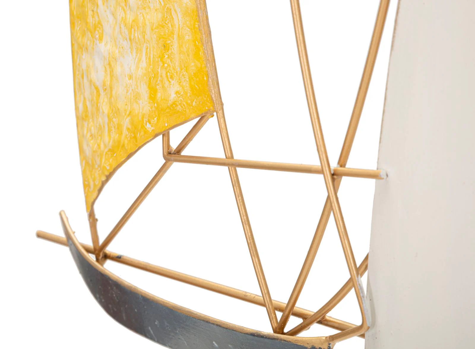 Pannello Decorativo in Ferro Vela - Design Marittimo Elegante cm 78,7x3,8x97,8 - Image 4