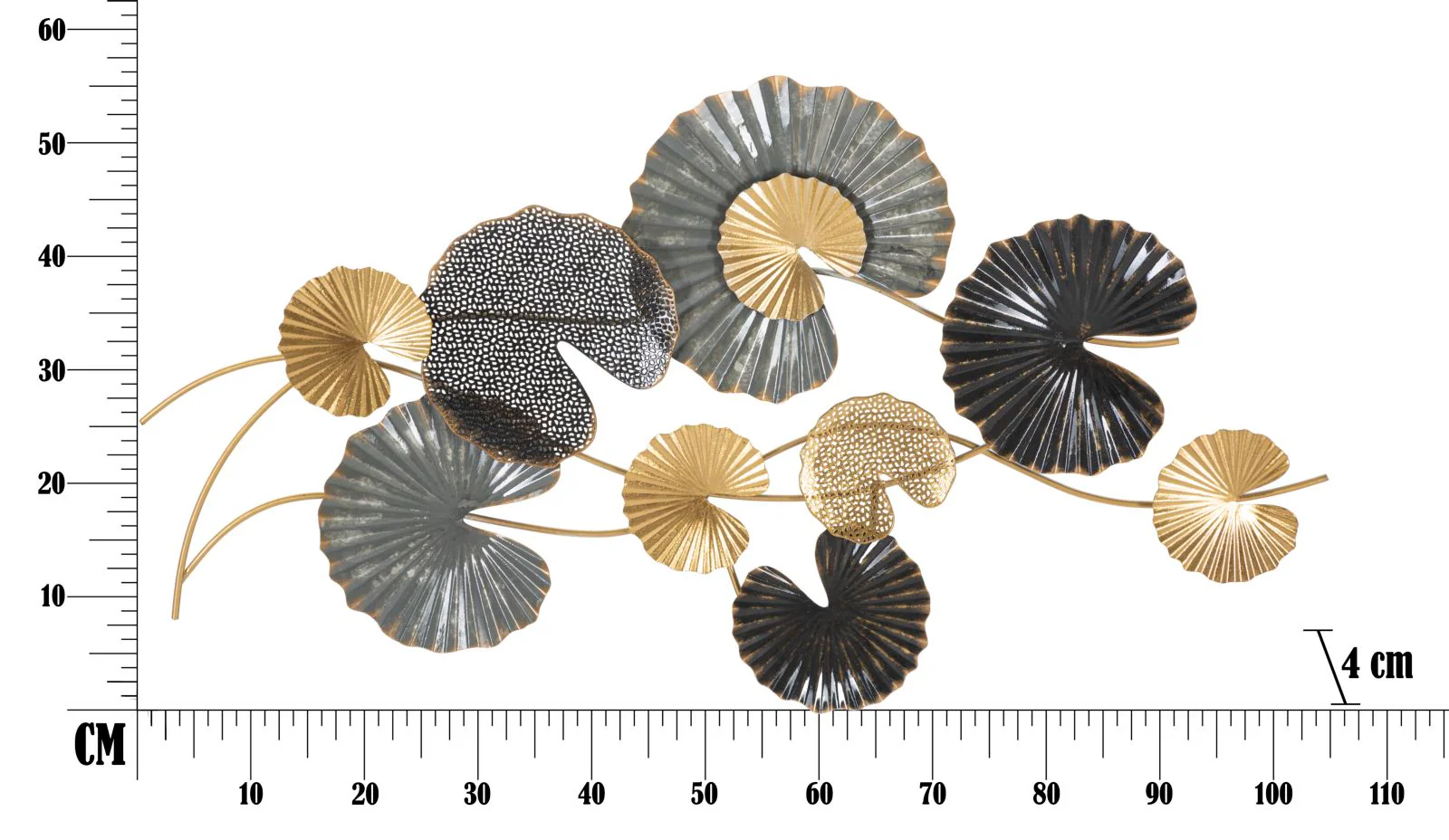 Pannello Decorativo in Ferro Web 3D - cm 105x4x56 - Image 6
