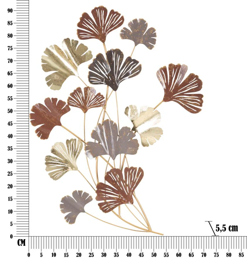 Pannello Decorativo in Ferro Windy 69,5x5,5x92 cm - Image 6