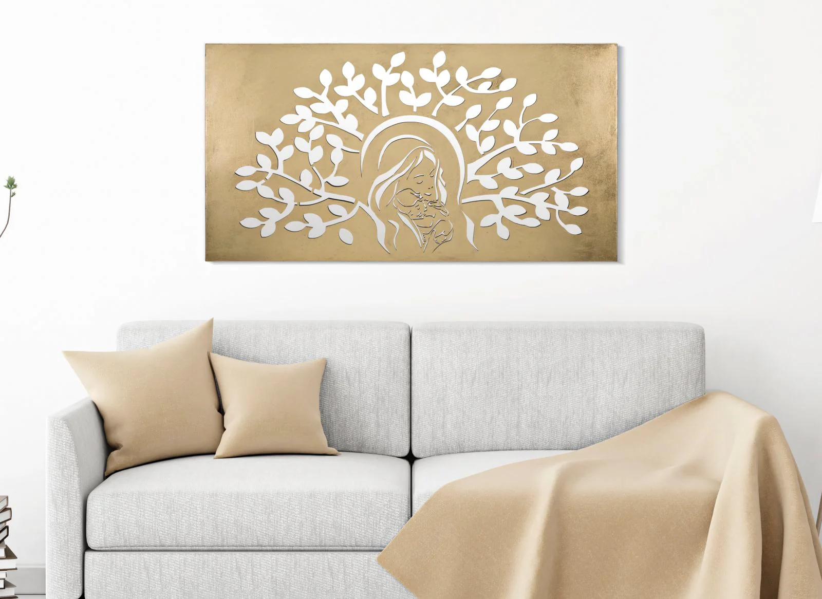 Pannello Decorativo Maternity Oro 120x2x64 cm - Image 5
