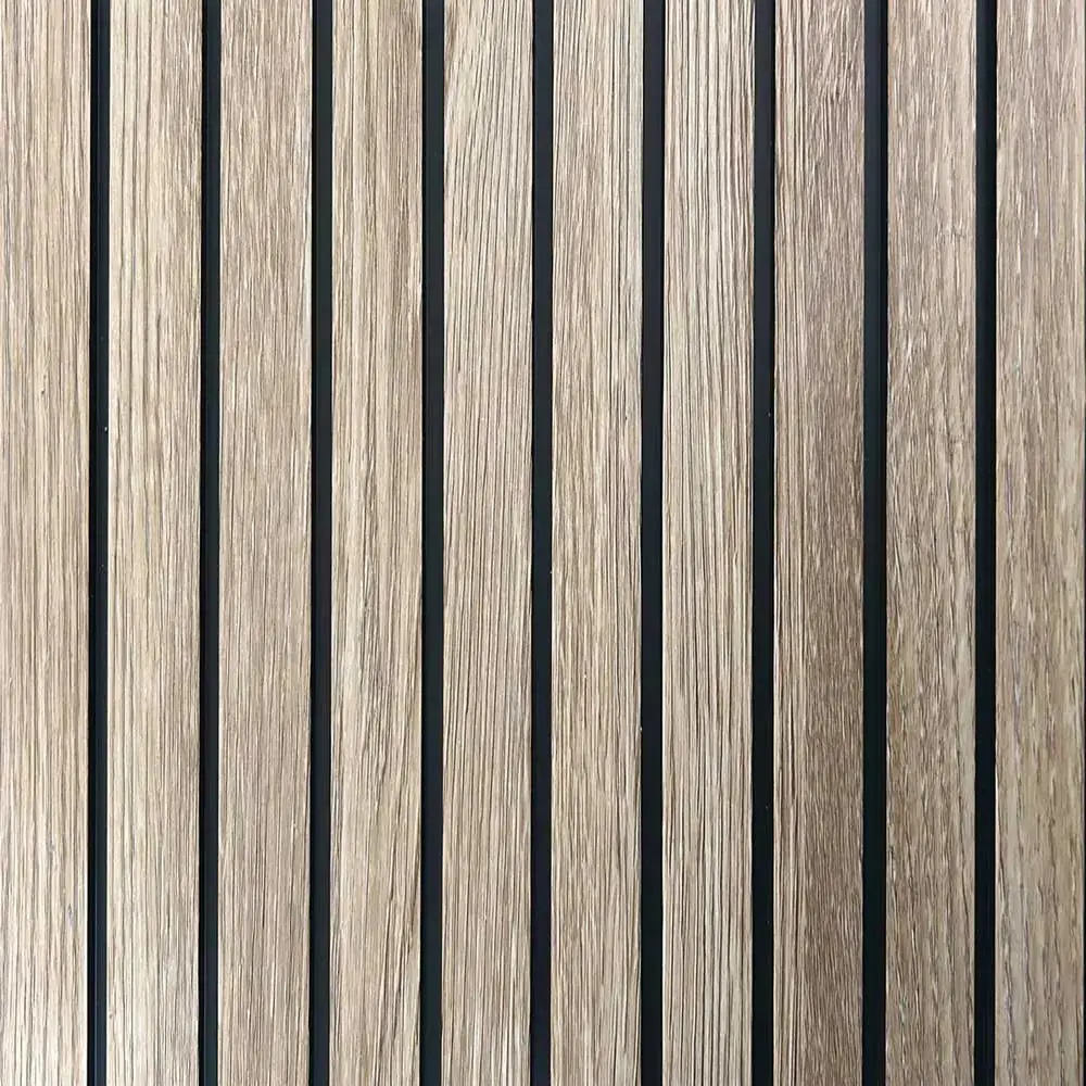 Pannello Murale in PVC con Doghe Effetto Legno 3D
