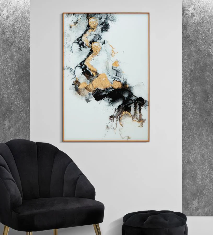 Pannello Decorativo in Vetro con Cornice Elegante Ghost cm 80x3,5x120 - Image 6