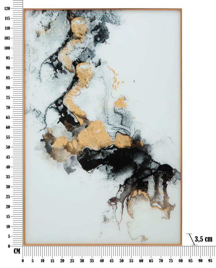 Pannello Decorativo in Vetro con Cornice Elegante Ghost cm 80x3,5x120 - Image 7