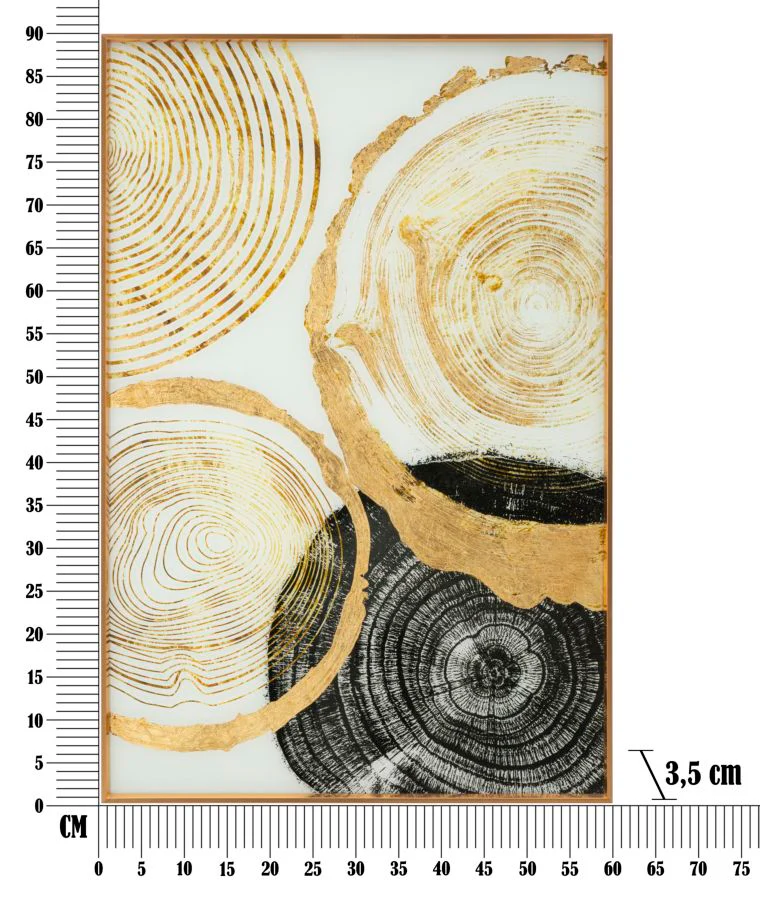 Pannello Decorativo in Vetro con Cornice Woody 60x3,5x90 - Image 7