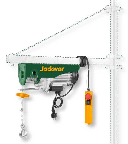 Paranco Elettrico 800 W – Portata 500 KG, Sollevamento 18 m