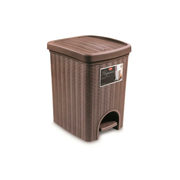 Pattumiera da cucina 20L – Effetto midollino, vari colori - Image 3
