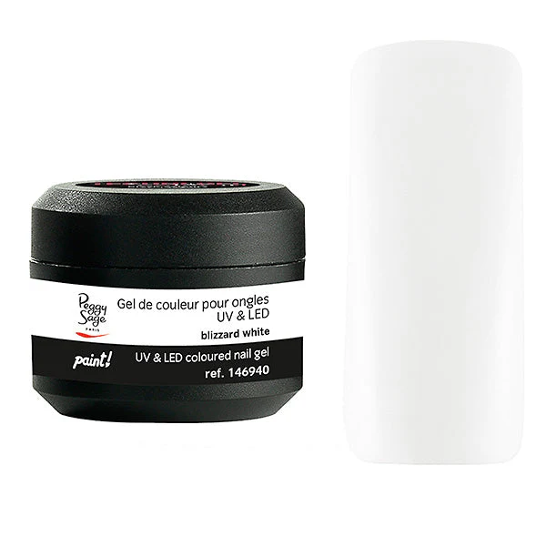 PEGGY SAGE  GEL COLORATO PER UNGHIE UV&LED BLIZZARD WHITE 5G