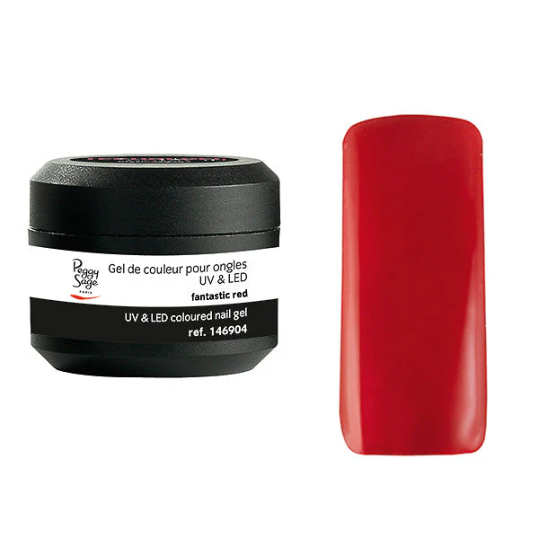 PEGGY SAGE GEL UV&LED COLORATO PER UNGHIE FANTASTIC RED 5G