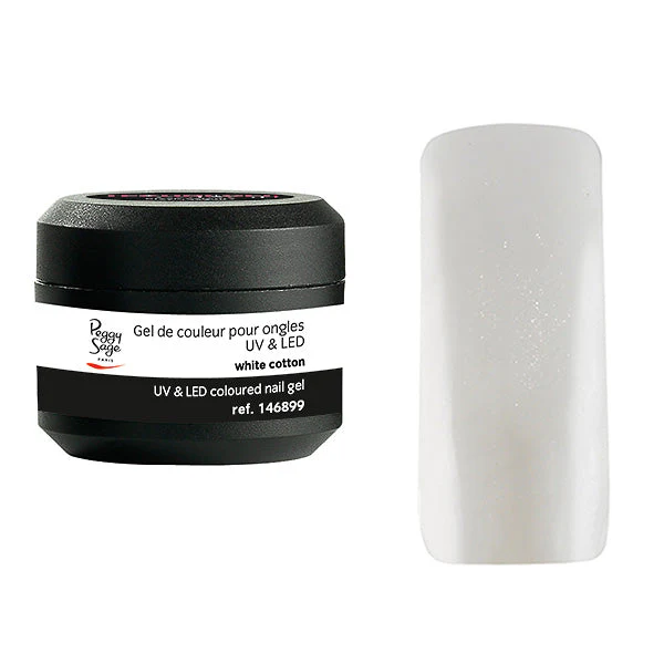 PEGGY SAGE  GEL UV&LED COLORATO PER UNGHIE WHITE COTTON 5G