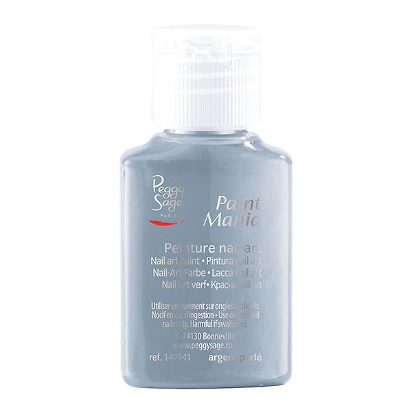 PEGGY SAGE LACCA NAIL ART PAINT MANIA ARGENT PERLE 25ML
