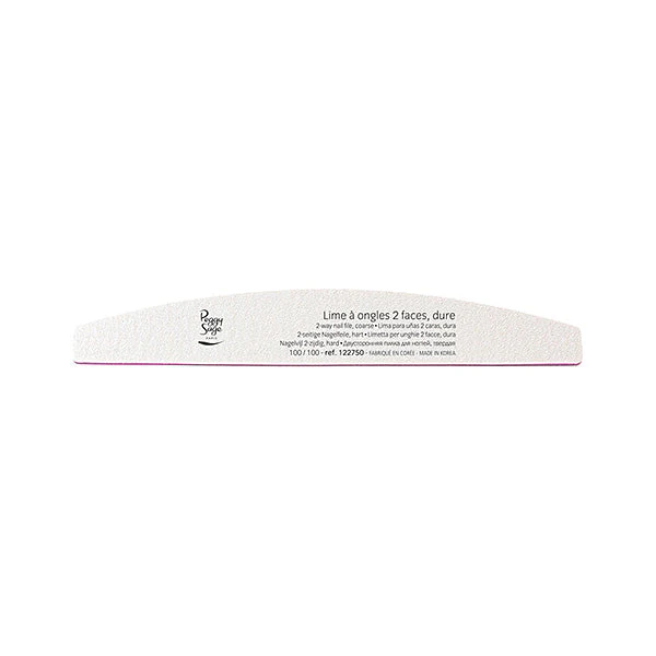 PEGGY SAGE  LIMETTA MEZZALUNPER UNGHIE 2 FACCE 100/100, BIANCO