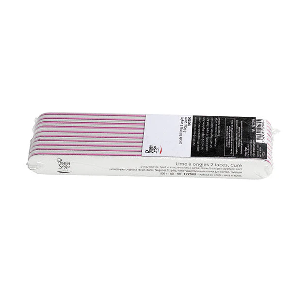 PEGGY SAGE LOTTO 10 LIMETTE 2 FACCE 100/100, BIANCO