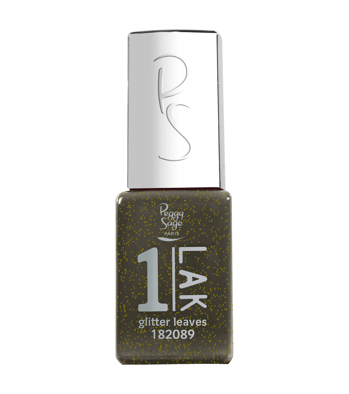 PEGGY SAGE ONE-LAK 1-STEP GEL POLISH GLITTER LEAVES - 5ML