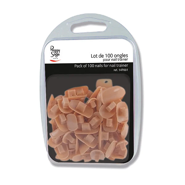 PEGGY SAGE PACK 100 NAILS FOR NAIL TRAINER