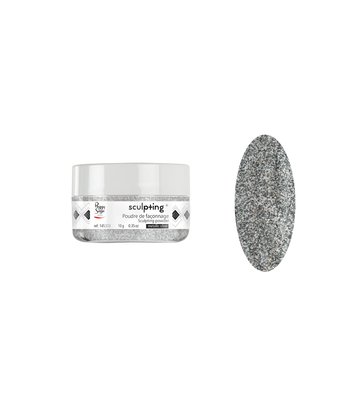 PEGGY SAGE  POLVERE DI MODELLATURA METALLIC SILVER -10G