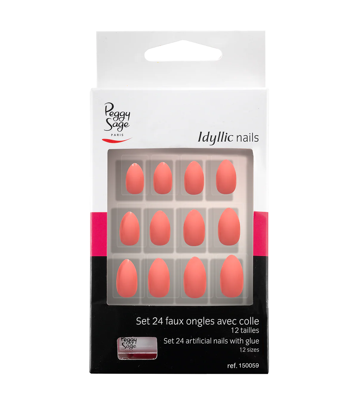 PEGGY SAGE SET 24 UNGHIE FINTE IDYLLIC NAILS - PINK STILETTO