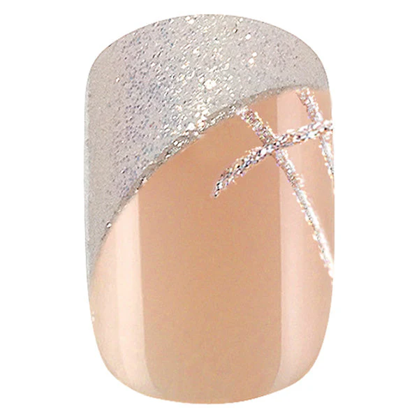 PEGGY SAGE SET 24 UNGHIE FINTE IDYLLIC NAILS - SHINY FRENCH