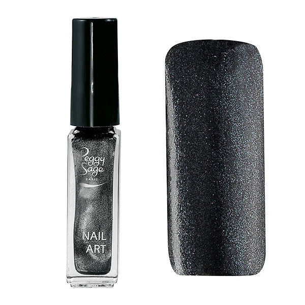PEGGY SAGE SMALTI PER UNGHIE NAIL ART NOIR ETINCELANT 7ML