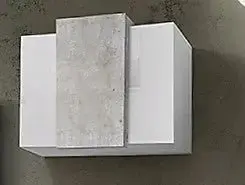 Pensile Moderno Bianco Lucido in Cemento CORO - Image 2