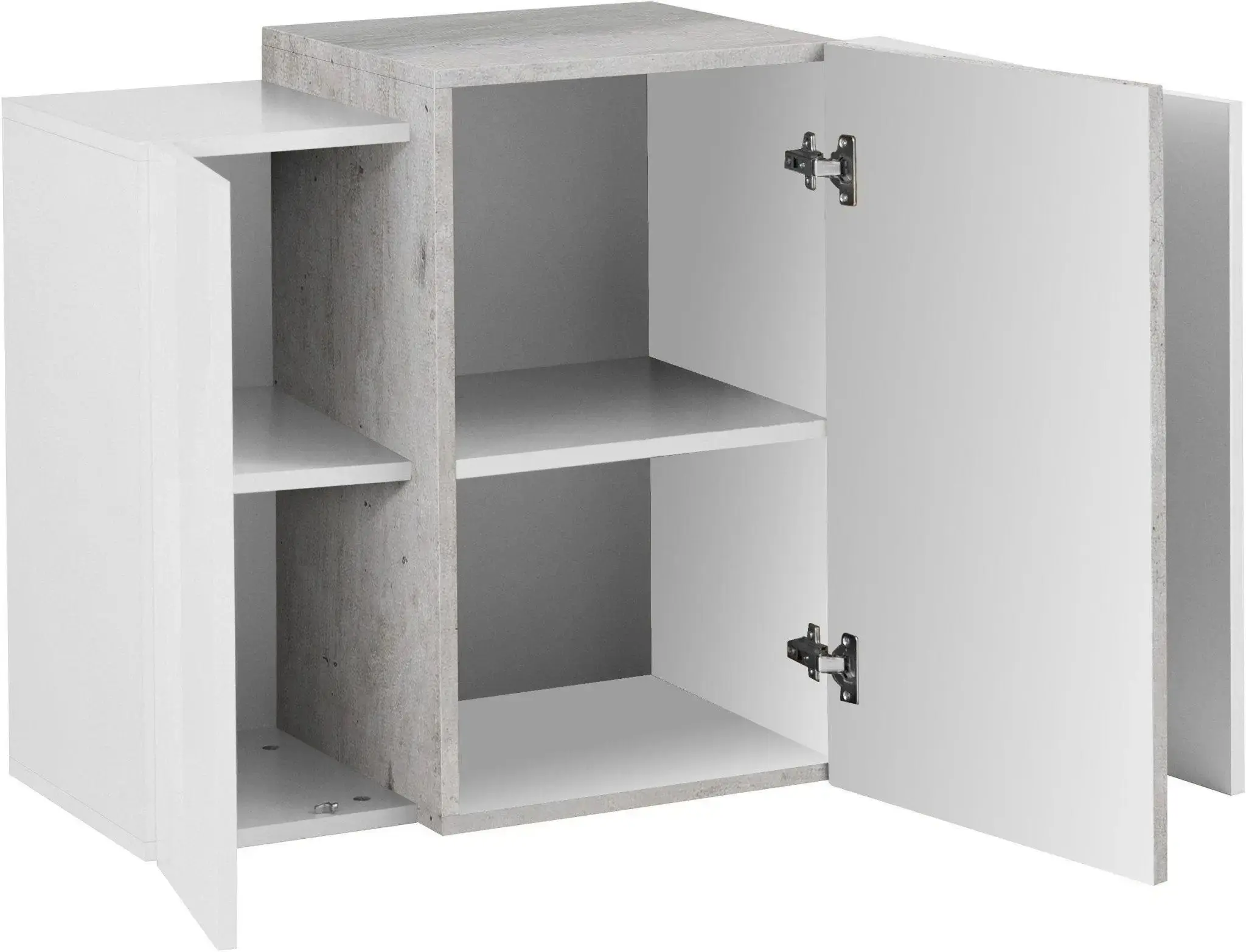 Pensile Moderno Bianco Lucido in Cemento CORO - Image 3
