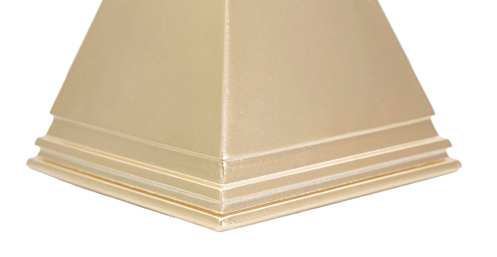 Piramide dorata elegante cm 11,5x11,5x15,5 - Image 3