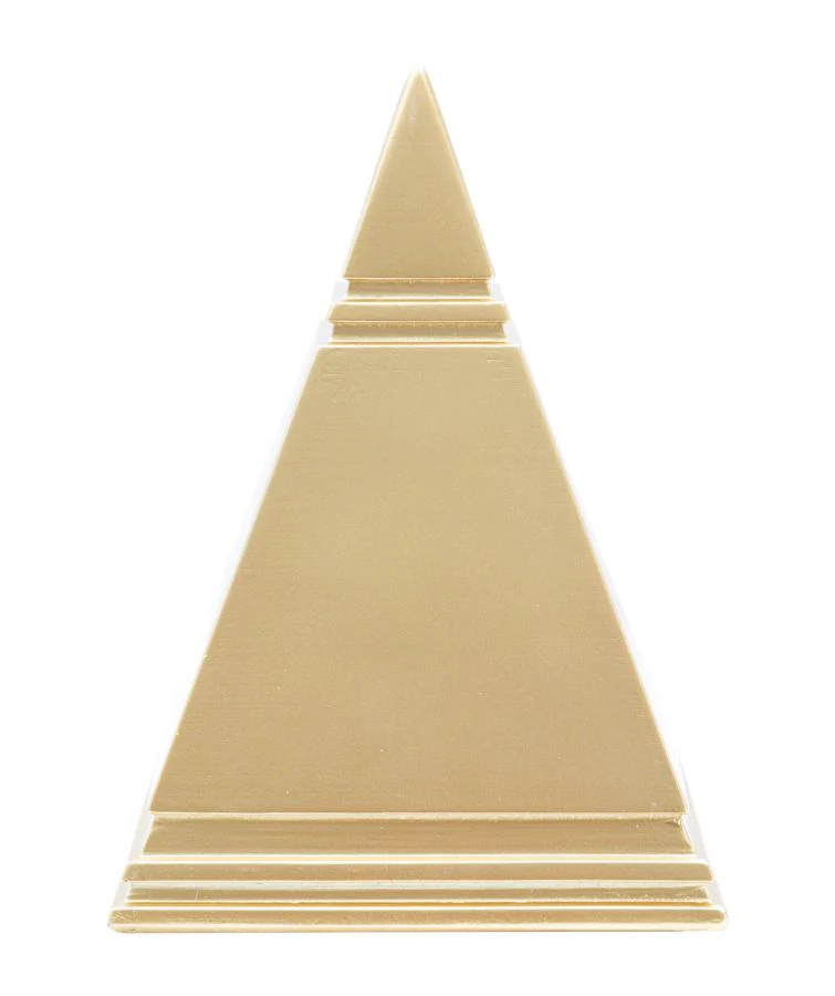 Piramide dorata elegante cm 11,5x11,5x15,5 - Image 4