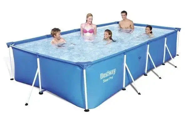 Piscina Rettrangolare con Telaio Splash Frame 400x211x81 lt.5.700