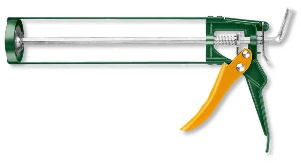 Pistola per Silicone 230 mm in Alluminio con Piastra di Spinta