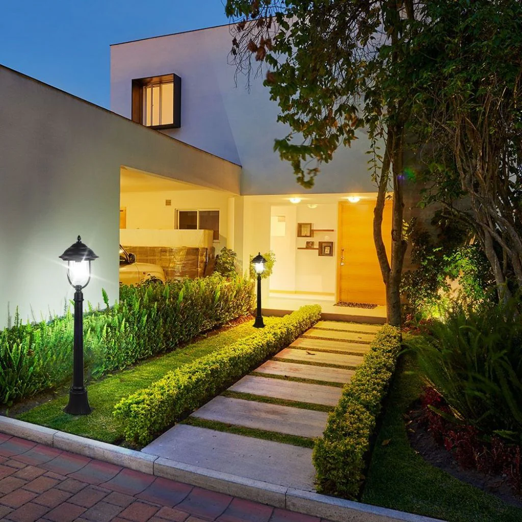 V-TAC Lampada LED da Terra a Lanterna E27, H 110cm, Nero, IP44, Max 60W - Image 8