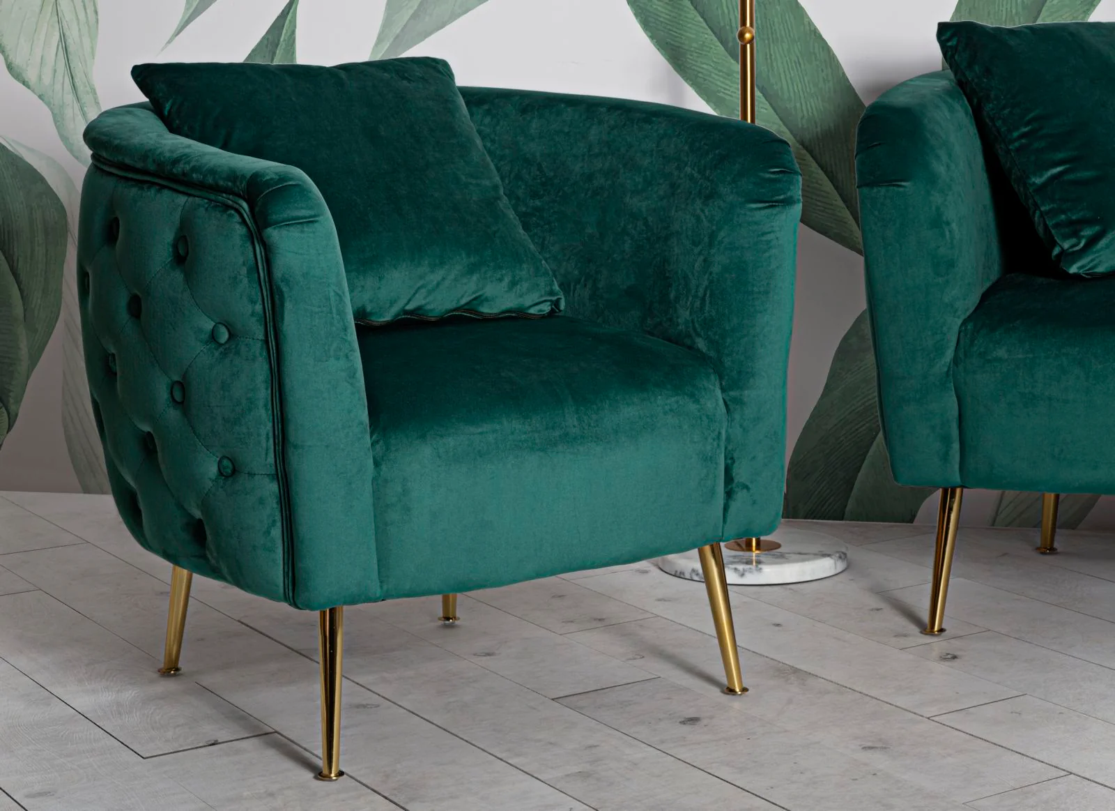 Poltrona Bucarest Verde Elegante 76x74x73 cm - Image 10