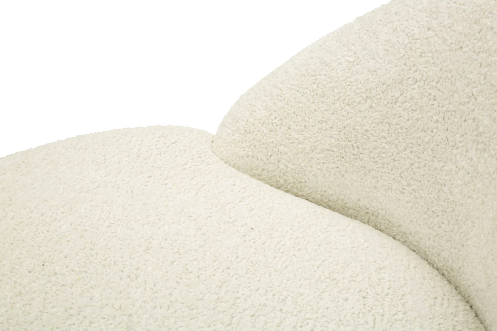Poltrona Ginevra Bianca In Plywood Con Tessuto Bouclé Morbido E Comfort Nordic 81x78x64 Cm - Image 5