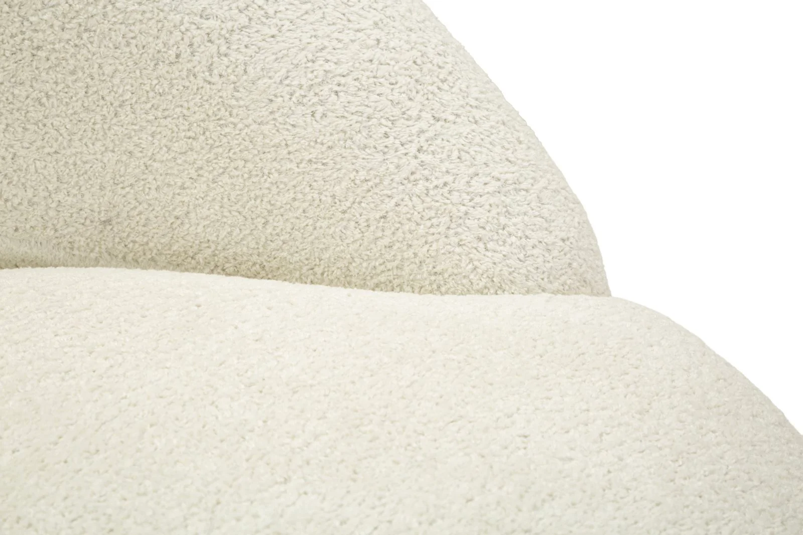 Poltrona Ginevra Bianca In Plywood Con Tessuto Bouclé Morbido E Comfort Nordic 81x78x64 Cm - Image 7