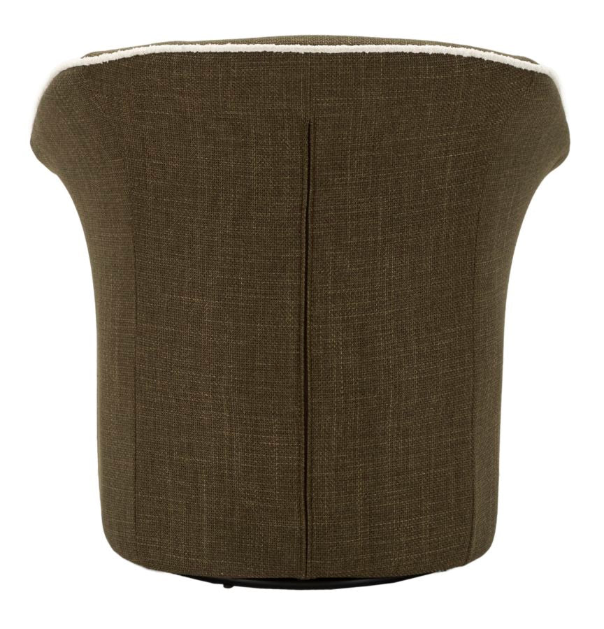 Poltrona Girevole Siena Verde Cm 83,5X66X80 Elegante - Image 4