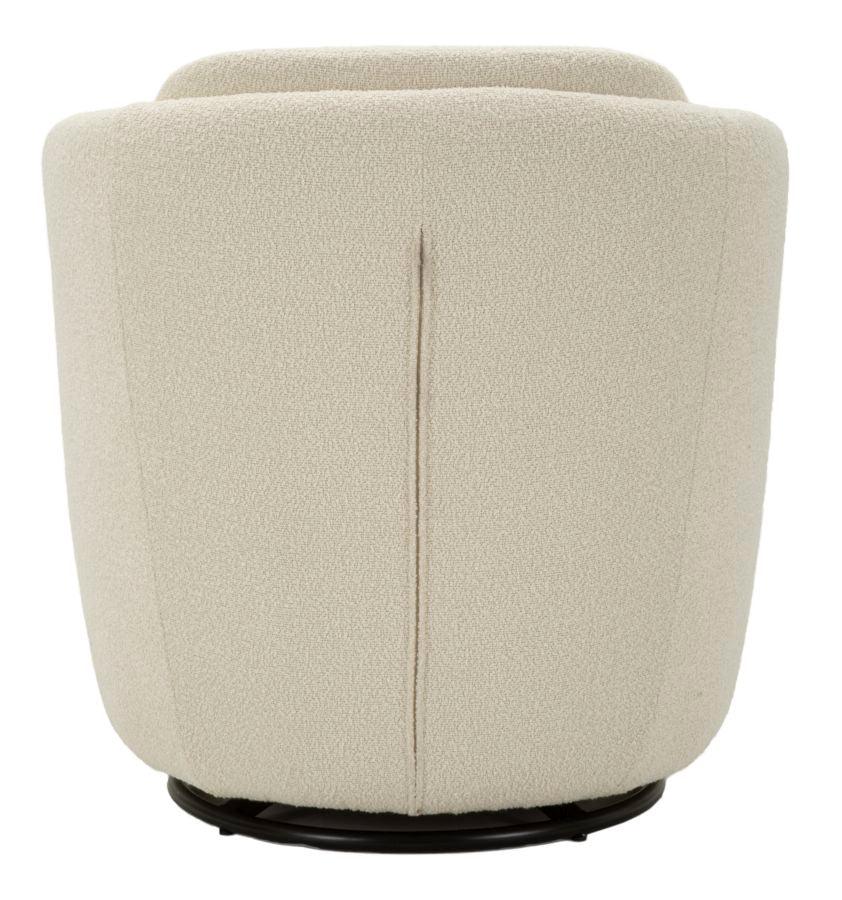 Poltrona Girevole Torino Crema 70X72X75 Alta Seduta 44,5 - Image 5