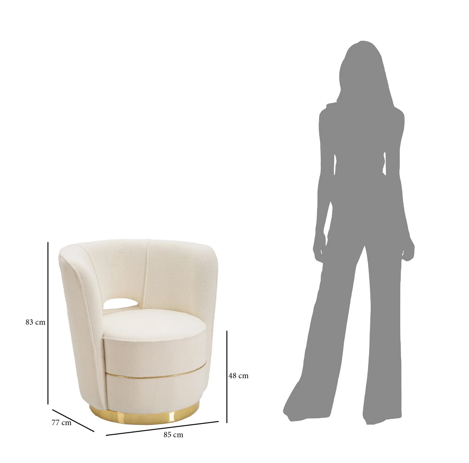 Poltrona Spaziale Islanda 85x77x83 cm - Image 10